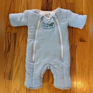Baby Merlin's Magic Sleep suit, Small 3-6 months (12-18lbs), Blue